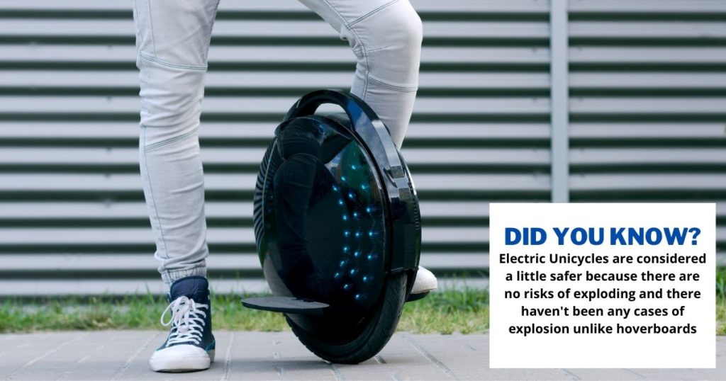 Electric Unicycles are A Little Safer Than Hoverboards