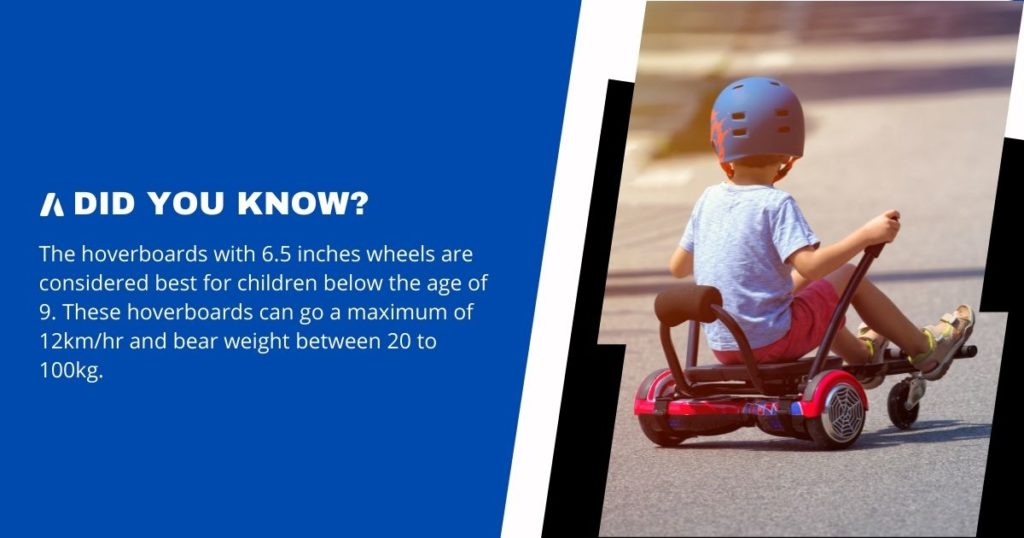 Small 6.5 Inches Wheel Size Hoverboard is best for kids under 9