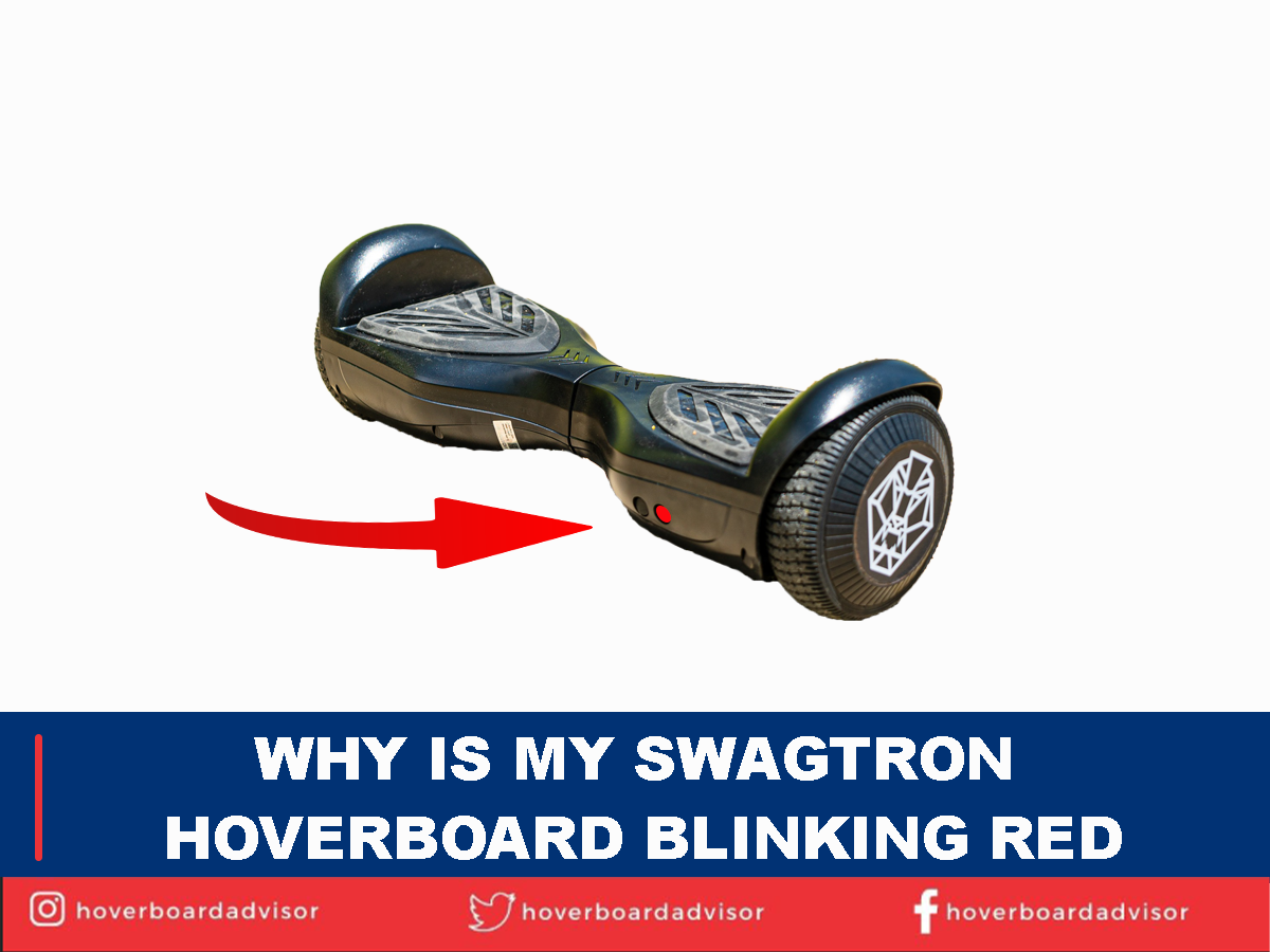 Why is my Swagtron hoverboard blinking red?